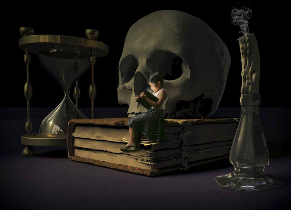 Furniture man skull