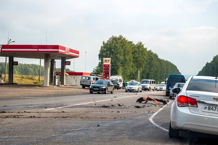 Machinery crash dangerous photo