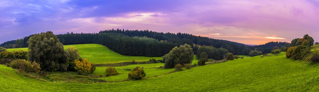 Sunset twilight scenic