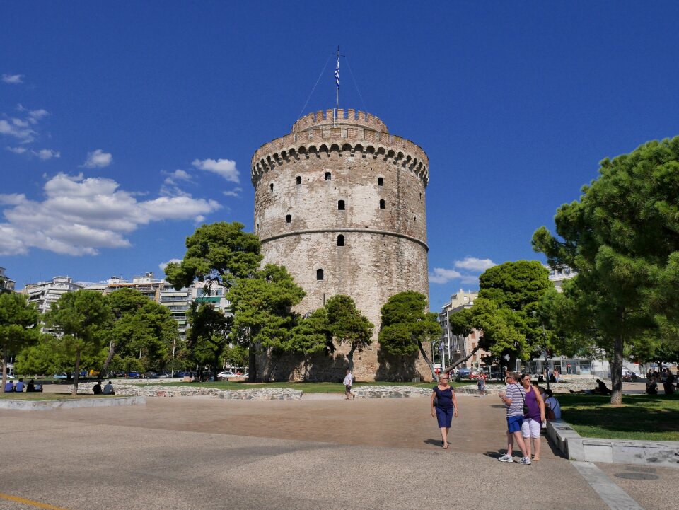 Europe mediterranean white tower