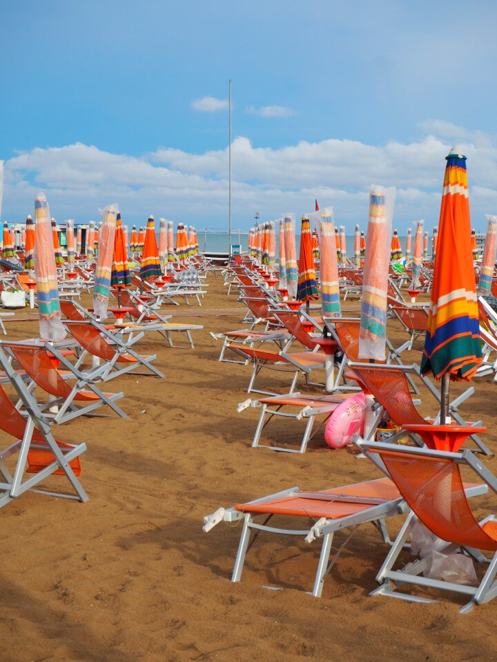 Vacations sun loungers summer