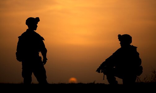 Sunset sentimental marines photo