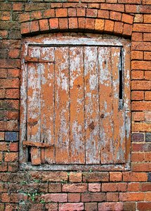 Brown ruin brown door