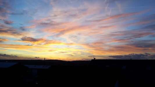Evening sun mood evening sky