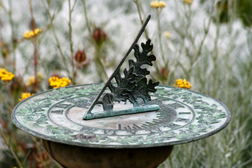 Object garden ornament time