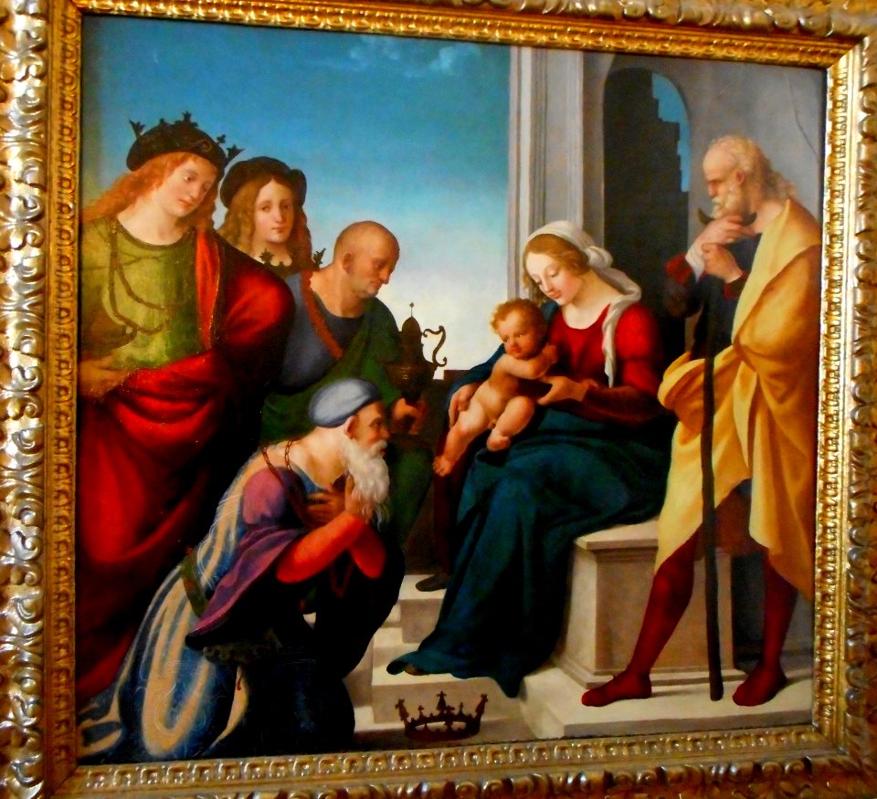 Magi's adoration (1513) by Andrea Sabatini da Salerno, called Andrea da Salerno (Salerno about 1484-Gaeta 1530) - Museum Quadreria dei Girolamini in Naples (45212592792)