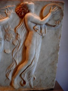 Relief with Bacchic procession (1st century BC-1st century AD; detail) from Herculaneum, found year 1749 - Exhibition Herculaneum and Pompeii Vision of Discovery at the Archaeological Museum of Naples (44607384365)