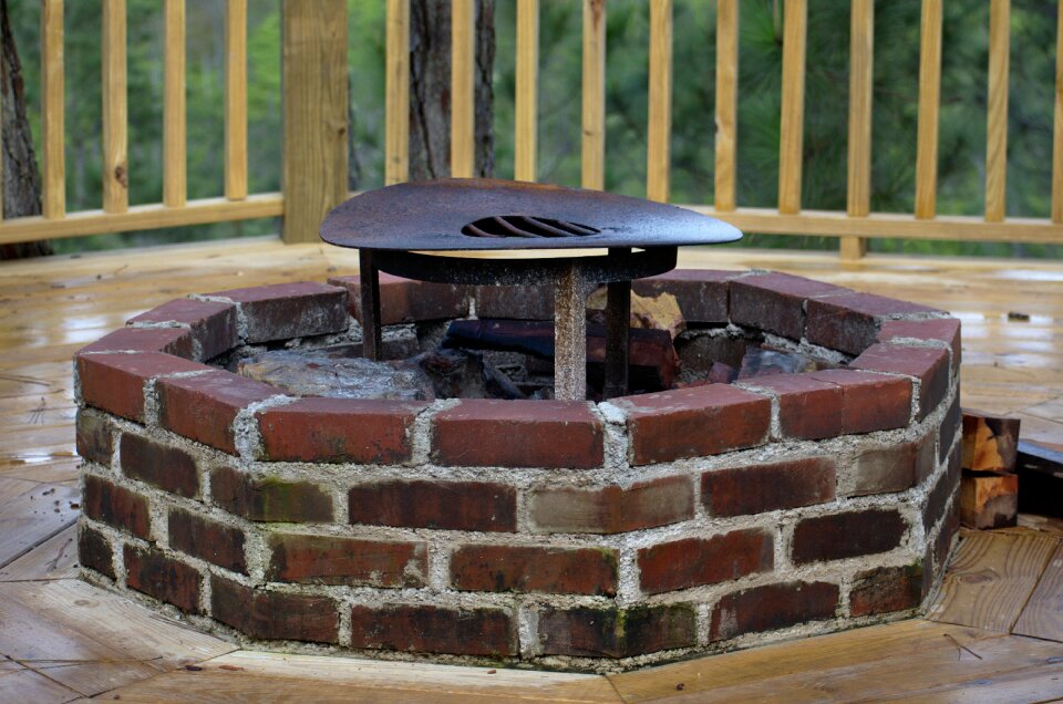 Fireplace wall stone
