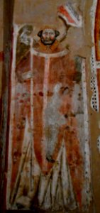 Saint bishop - fresco (half 14th century) - Donnaregina Vecchia Church-Museum in Naples (30547305697)