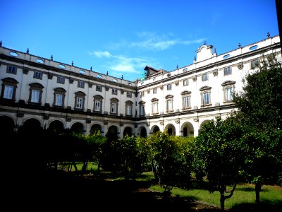 The orange trees cloister (2nd half 17th century) - Architect Dionisio Nencioni di Bartolomeo (Florence 1559-Naples 1638) - Museum Quadreria dei Girolamini in Naples (31324454308)