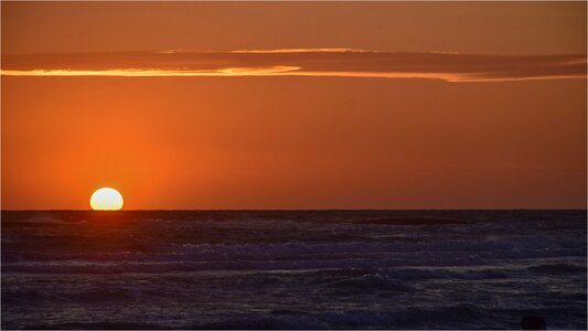 Beach setting sun italian