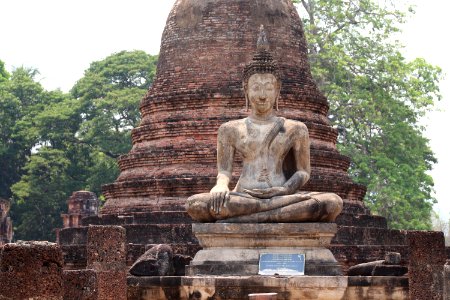 13th Century Thai City of Sukhothai Wat Chana Songkhram, Sukhothai Historical Park (47583440232)