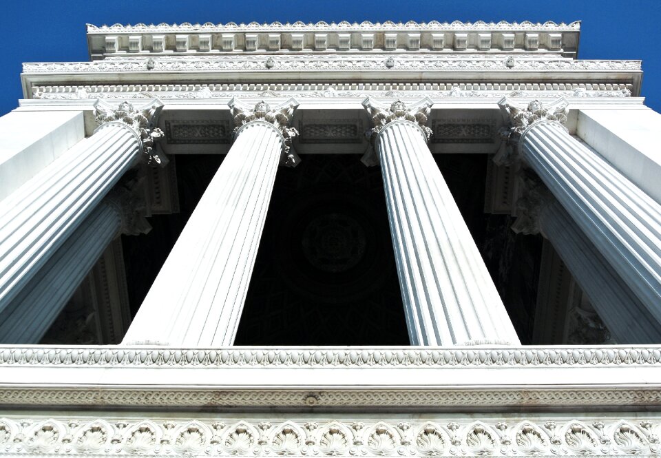 Travel columns sky