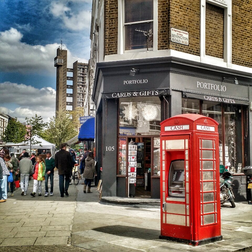 London telephone booth uk