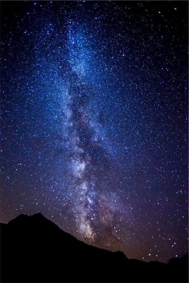 Night galaxy blue galaxy