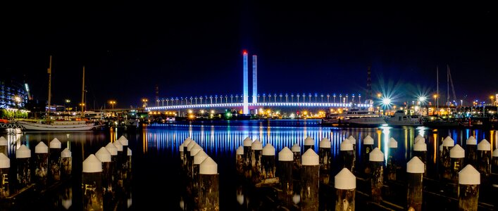 Lights dock water