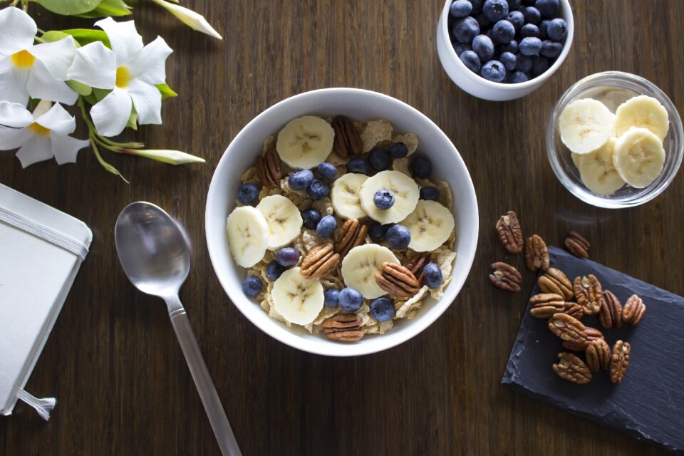 Banana blueberry pecan