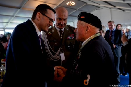 75th anniversary of the landing of Allied forces in Normandy. Polish veterans with Mateusz Morawiecki 01 photo