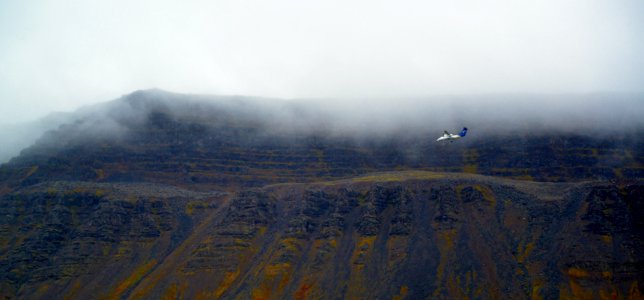 Air Iceland Plane Flying Over Isafjordur, Iceland (48756419616)