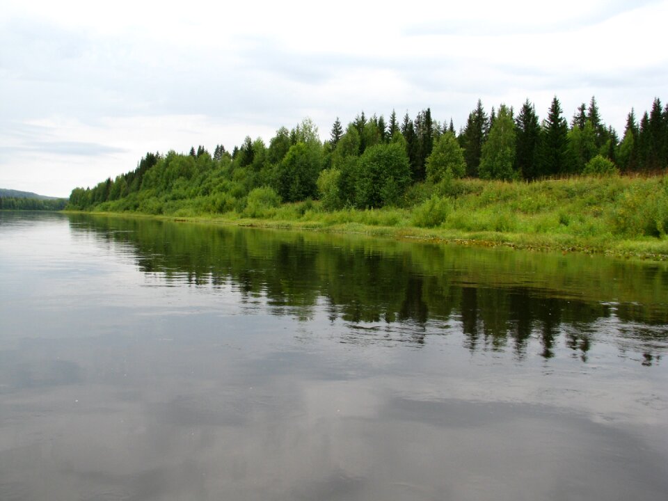 Perm krai river landscape nature photo