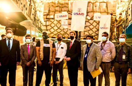 Ambassador Miller Handover Emergency medical supplies to Bangladesh (51238575405)