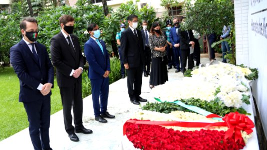 Ambassador Miller joined in commemoration of the fifth anniversary of the Holey Artisan Bakery attack.d (51294225315)