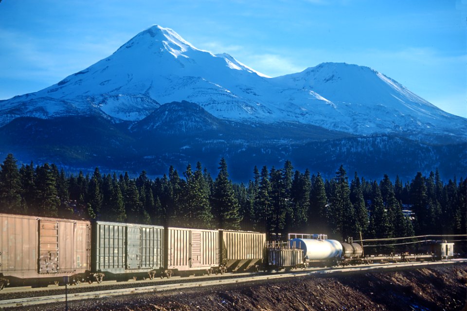 An SP Freight at Andesite Siding, CA With a Glint -- 3 Photos (33257579145)