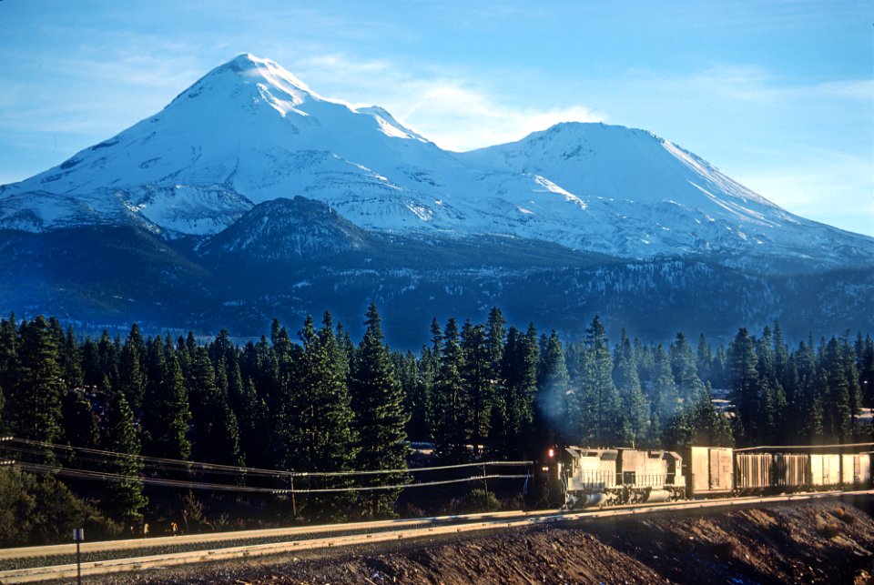 An SP Freight at Andesite Siding, CA With a Glint -- 3 Photos (33257577435)