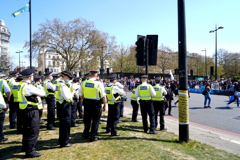 Anti-Lock Down Protest London (51136380437)