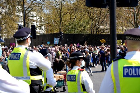 Anti-Lock Down Protest London (51137831219)