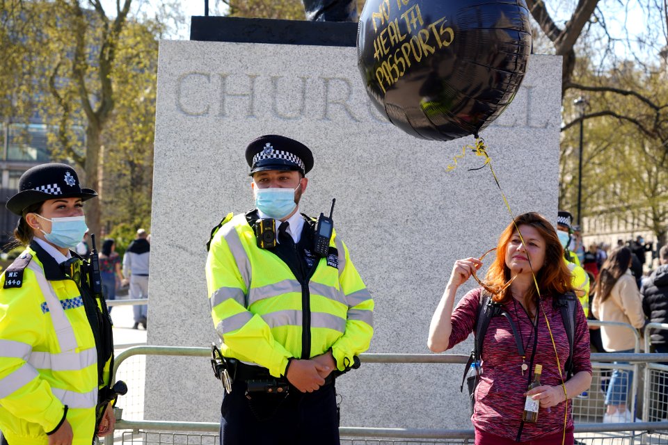Anti-Lock Down Protest London (51137831049)