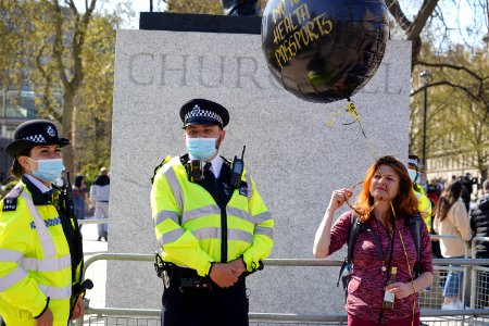 Anti-Lock Down Protest London (51137831049)