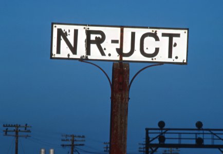 AT&SF NR-JCT was a bit east of Emporia, KS, junction between the lines to Topeka and Kansas City in August 1983 (31308449921)