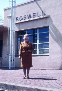 AT&SF ticket clerk at Roswell, NM Mrs Ethel Curry on March 24, 1967 (31552148836)