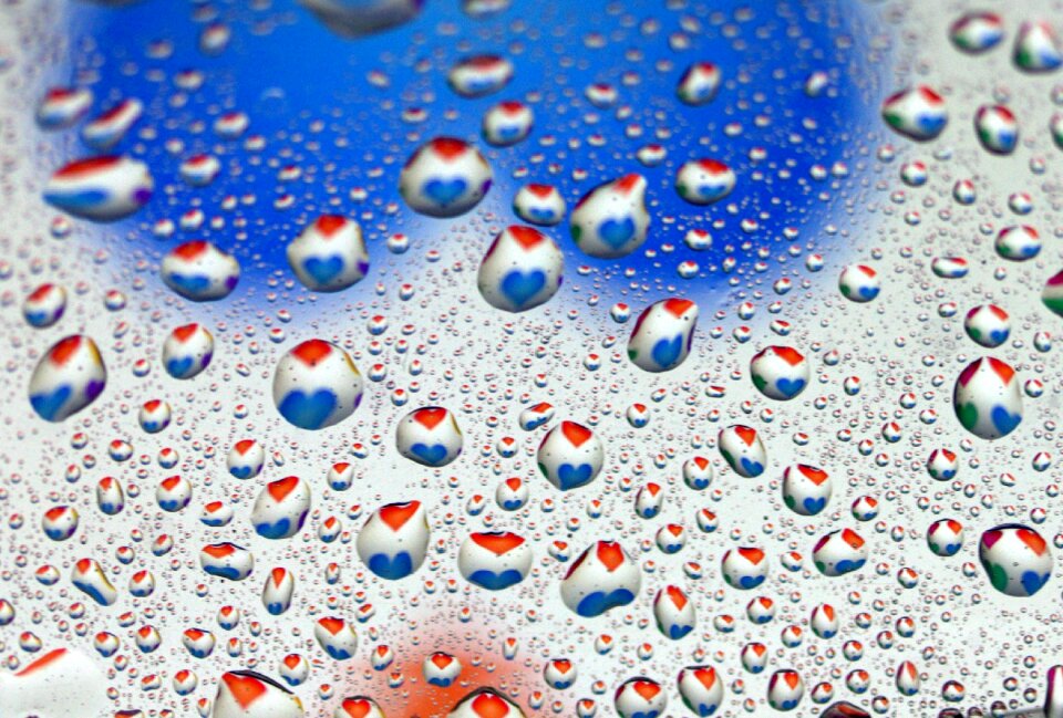 Reflection water rain