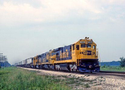 ATSF 8119 eatbound near Ottawa, KS in August 1983 (31519283026)