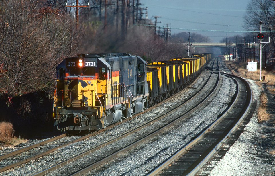 B&O GP40 3741 in December 1980 (33945492566)