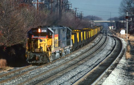 B&O GP40 3741 in December 1980 (33945492566)