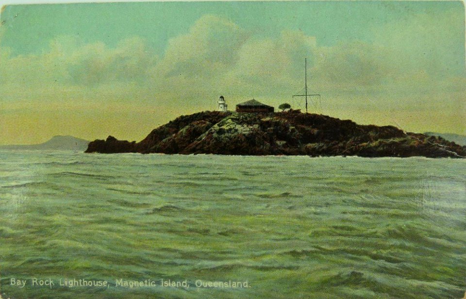 Bay Rock Lighthouse, Magnetic Island, Australia - circa 1910 (19288277174)