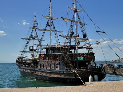 Europe mediterranean pirate boat
