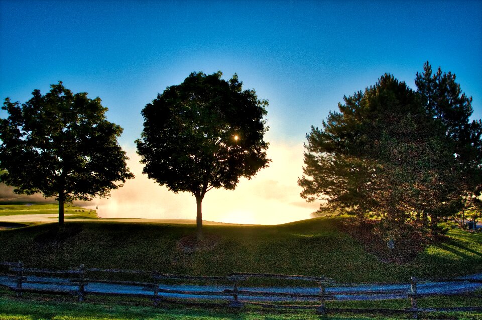 Outdoors panoramic dawn
