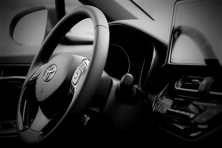 Toyota c-hr hybrid car interior