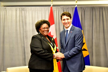 Bilateral meeting on the fringes of the UN General Assembly with Canadian Prime Minister Justin Trudeau. (29959660397) photo