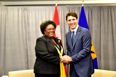 Bilateral meeting on the fringes of the UN General Assembly with Canadian Prime Minister Justin Trudeau. (43983927265) photo