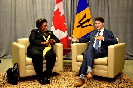 Bilateral meeting on the fringes of the UN General Assembly with Canadian Prime Minister Justin Trudeau. (43983941805)