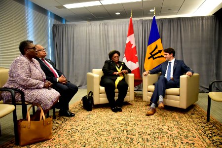 Bilateral meeting on the fringes of the UN General Assembly with Canadian Prime Minister Justin Trudeau. (44846054102)