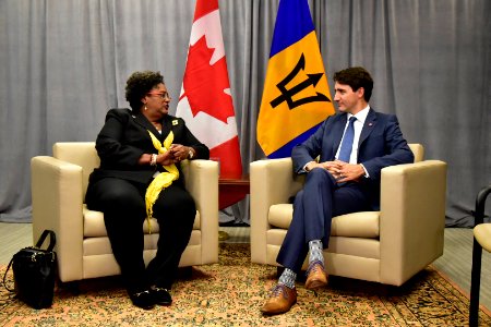 Bilateral meeting on the fringes of the UN General Assembly with Canadian Prime Minister Justin Trudeau. (31023073728) photo