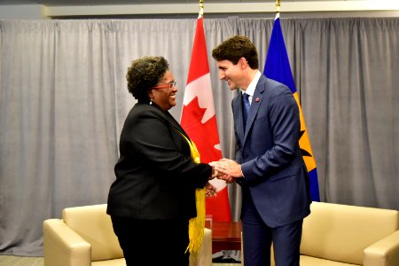 Bilateral meeting on the fringes of the UN General Assembly with Canadian Prime Minister Justin Trudeau. (43084472130) photo
