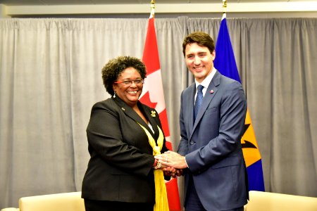 Bilateral meeting on the fringes of the UN General Assembly with Canadian Prime Minister Justin Trudeau. (29959660387) photo