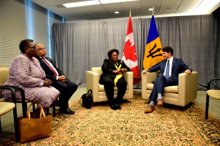 Bilateral meeting on the fringes of the UN General Assembly with Canadian Prime Minister Justin Trudeau. (44846054142)